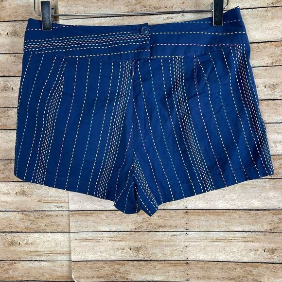 Tulle Navy Shorts Multicolor Thread Design sz 4 - Picture 4 of 4